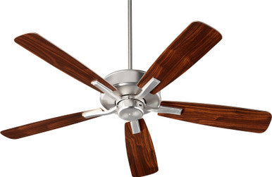 Quorum Villa Ceiling Fan in Satin Nickel 42525-65