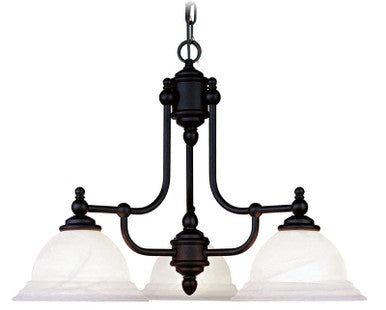 Livex Lighting North Port Collection 3 Light Black Chandelier in Black 4253-04