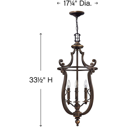 Hinkley Lighting Plymouth Small Open Frame Single Tier Olde Bronze 4254OB