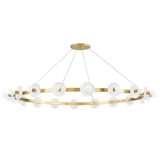 Hudson Valley Lighting Austen Chandelier in Aged Brass 4258-AGB