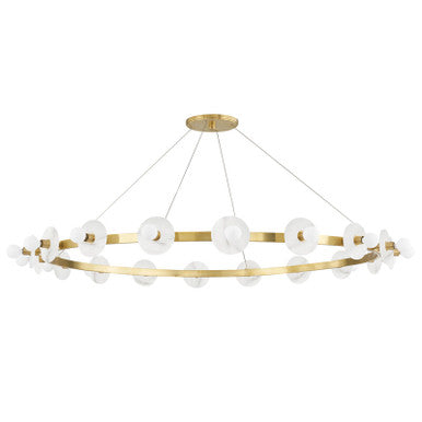 Hudson Valley Lighting Austen Chandelier in Aged Brass 4258-AGB