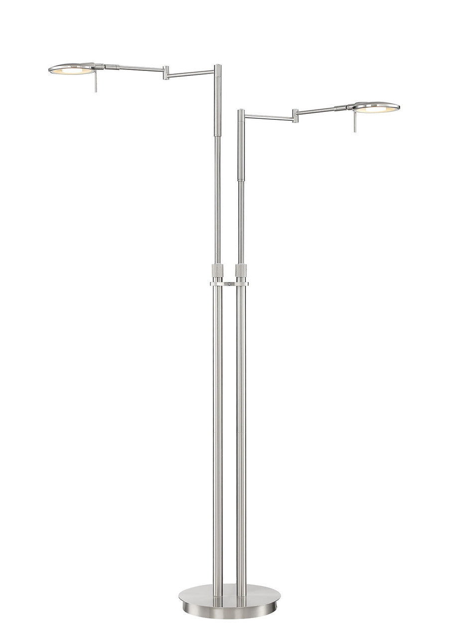 Arnsberg Dessau Turbo Floor Lamp in Satin Nickel 425810207