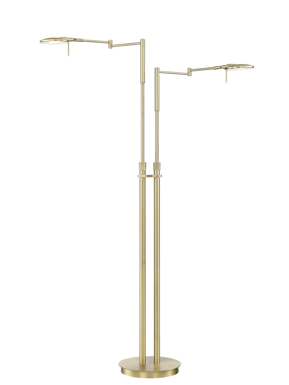 Arnsberg Dessau Turbo Floor Lamp in Satin Brass 425810208