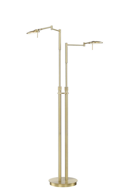 Arnsberg Dessau Turbo Floor Lamp in Satin Brass 425810208