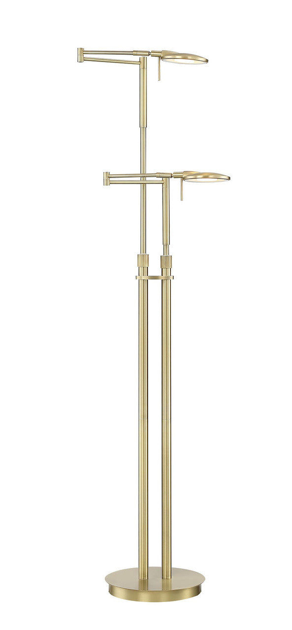 Arnsberg Dessau Turbo Floor Lamp in Satin Brass 425810208