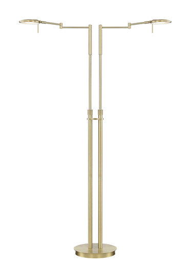 Arnsberg Dessau Turbo Floor Lamp in Satin Brass 425810208