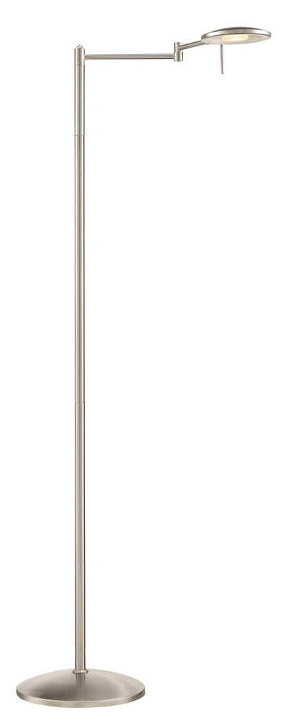 Arnsberg Dessau Turbo Floor Lamp in Satin Nickel 425870107