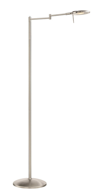 Arnsberg Dessau Turbo Floor Lamp in Satin Nickel 425870107