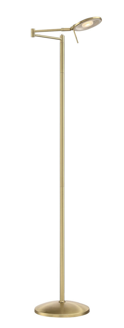 Arnsberg Dessau Turbo Floor Lamp in Satin Brass 425870108