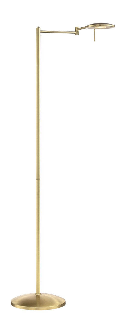 Arnsberg Dessau Turbo Floor Lamp in Satin Brass 425870108