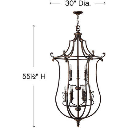 Hinkley Lighting Plymouth Large Open Frame Two Tier Olde Bronze 4259OB