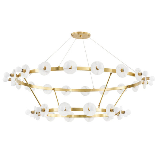 Hudson Valley Lighting Austen Chandelier in Aged Brass 4262-AGB