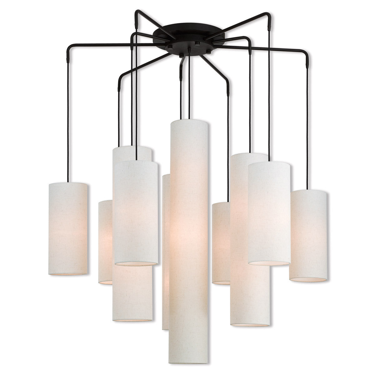 Livex Lighting Strathmore Collection 9 Lt BZ Foyer Chandelier in Bronze 42657-07