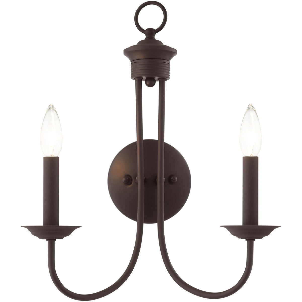 Livex Lighting Estate Collection 2 Lt Bronze Wall Sconce  in Bronze 42682-07