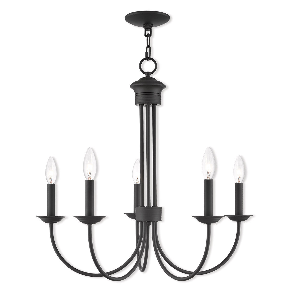 Livex Lighting Estate Collection 5 Lt BZ Chandelier in Bronze 42685-07