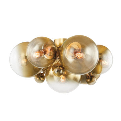 Corbett Lighting Kyoto Flush Mount in Vintage Polished Brass 427-07-VPB