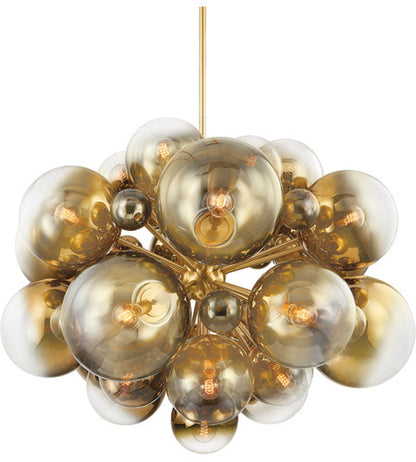 Corbett Lighting Kyoto 25 Light Chandelier in Steel 427-54-VPB