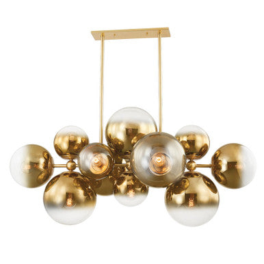 Corbett Lighting Kyoto Linear in Vintage Polished Brass 427-56-VPB