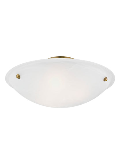 Livex Lighting Oasis Collection 3 Light Antique Brass Ceiling Mount in Antique Brass 4274-01