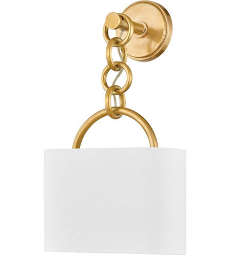 Corbett Lighting Kansa 1 Light Sconce in Brass 428-12-VB