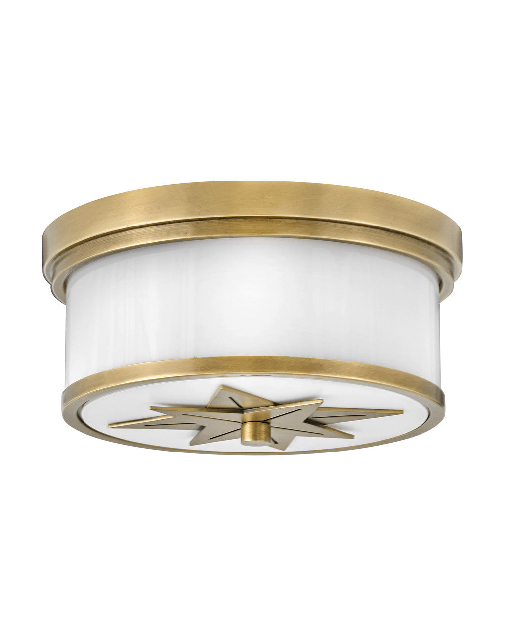 Hinkley Lighting Montrose Medium Flush Mount Heritage Brass 42801HB