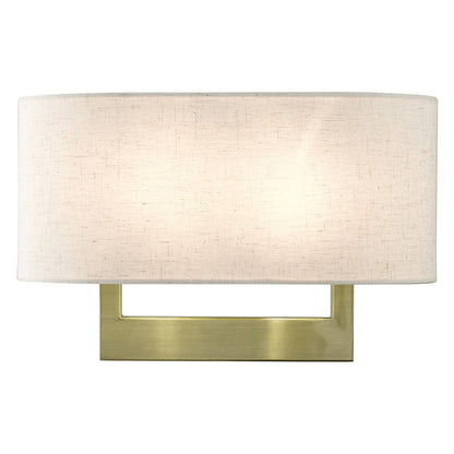 Livex Lighting ADA Wall Sconces Collection 2 Light Antique Brass Large ADA Sconce 42934-01