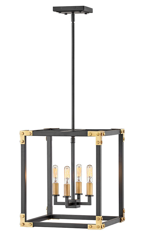 Hinkley Lighting Louis Medium Open Frame Satin Black 4294SK