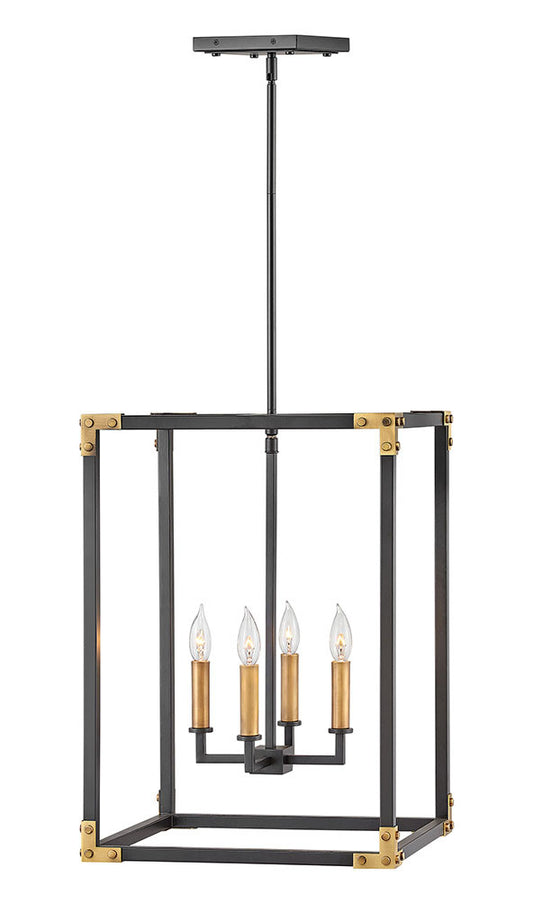 Hinkley Lighting Louis Large Open Frame Satin Black 4295SK