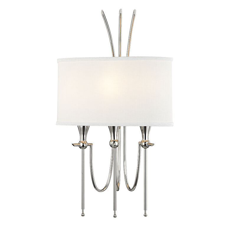 Hudson Valley Lighting Damaris Wall Sconce in Polished Nickel 4303-PN