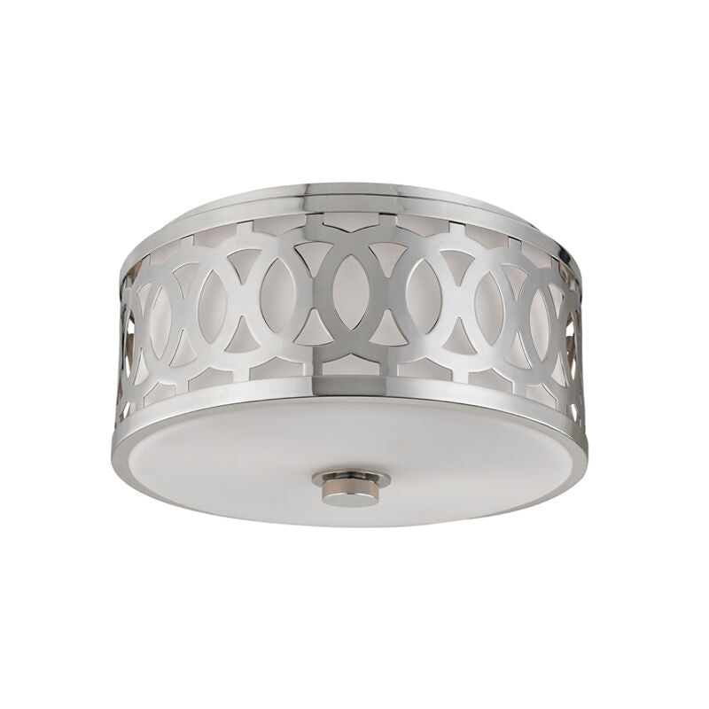 Hudson Valley Lighting Genesee Flush Mount in Polished Nickel 4314-PN