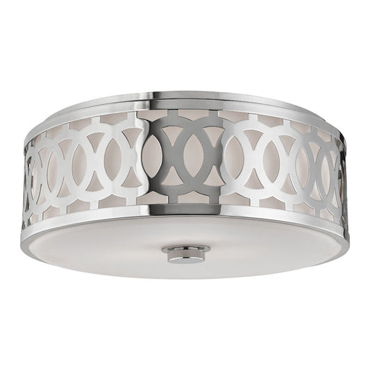 Hudson Valley Lighting Genesee Flush Mount in Polished Nickel 4317-PN