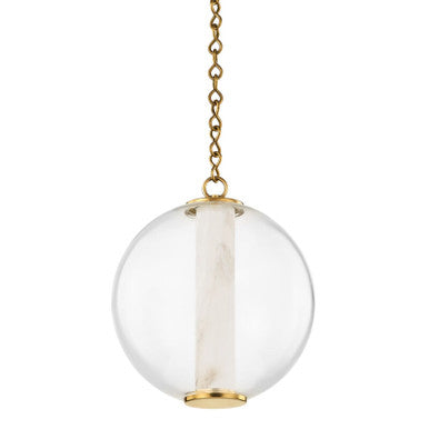 Corbett Lighting Pietra Pendant in Vintage Brass 432-12-VB