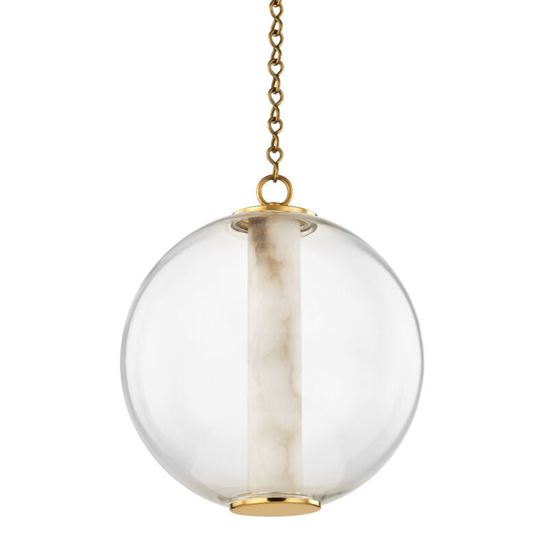 Corbett Lighting Pietra Pendant in Vintage Brass 432-16-VB