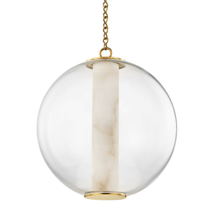 Corbett Lighting Pietra Pendant in Vintage Brass 432-20-VB