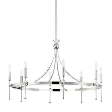 Hudson Valley Lighting Gates Chandelier in Polished Nickel 4338-PN