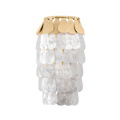 Corbett Lighting Coralie Wall Sconce in Vintage Gold Leaf 434-12-VGL