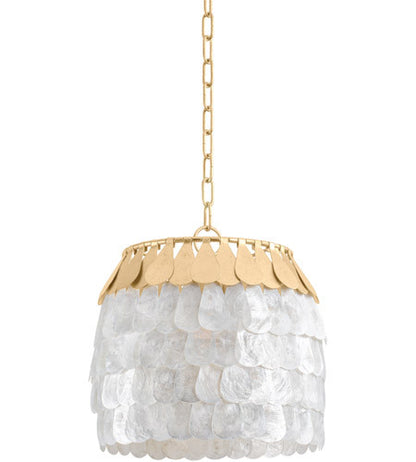 Corbett Lighting Coralie 1 Light Pendant in Steel 434-14-VGL