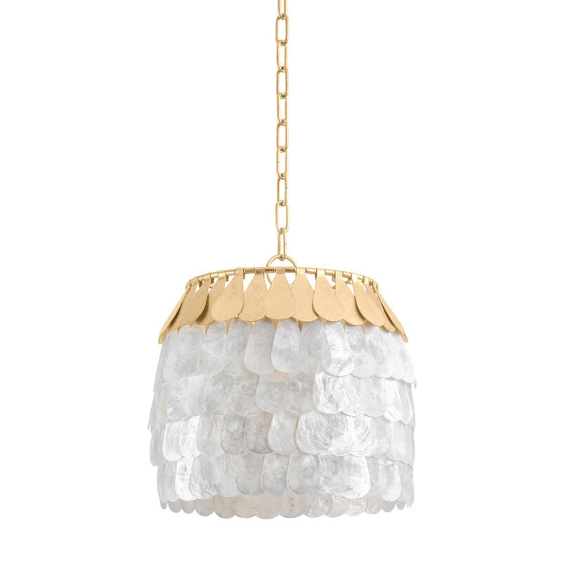 Corbett Lighting Coralie Pendant in Vintage Gold Leaf 434-14-VGL