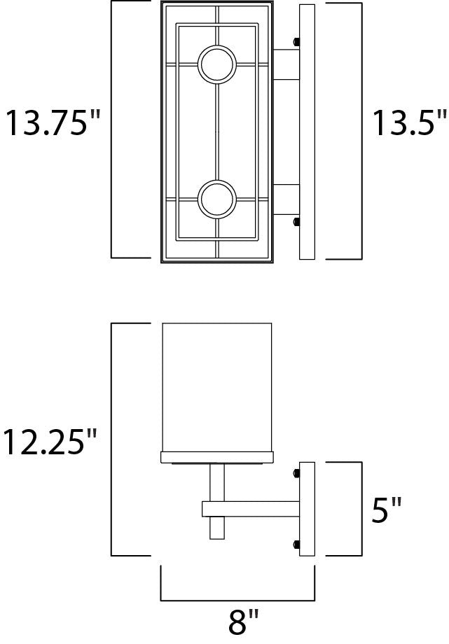 Maxim Hennesy LED Wall Sconce in Oil Rubbed Bronze 43441CSOI