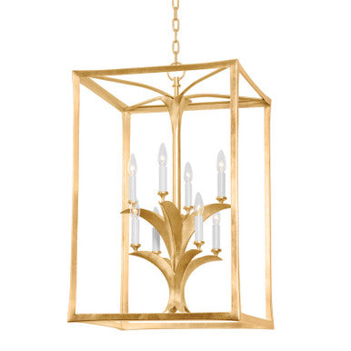 Corbett Lighting Bergamo Lantern in Vintage Gold Leaf 435-47-VGL/GL