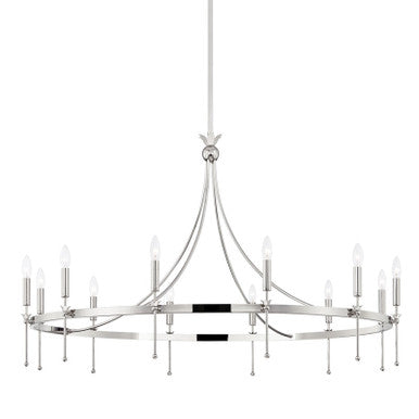 Hudson Valley Lighting Gates Chandelier in Polished Nickel 4351-PN