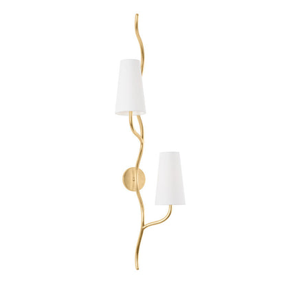 Corbett Lighting Cortona Wall Sconce in Vintage Gold Leaf 436-48-VGL