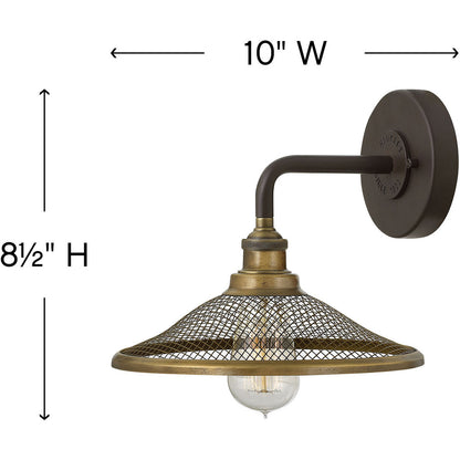 Hinkley Lighting Rigby Single Light Sconce Buckeye Bronze 4360KZ