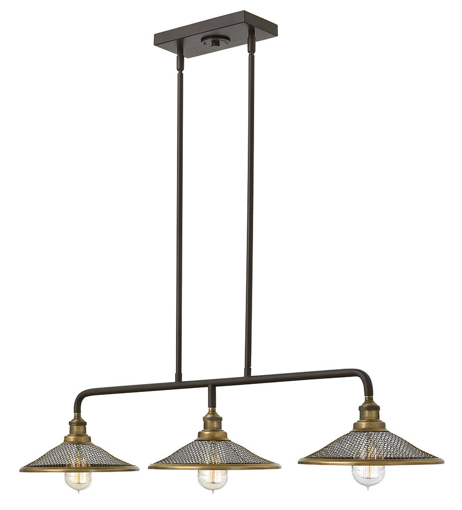 Hinkley Lighting Rigby Three Light Linear Buckeye Bronze 4364KZ