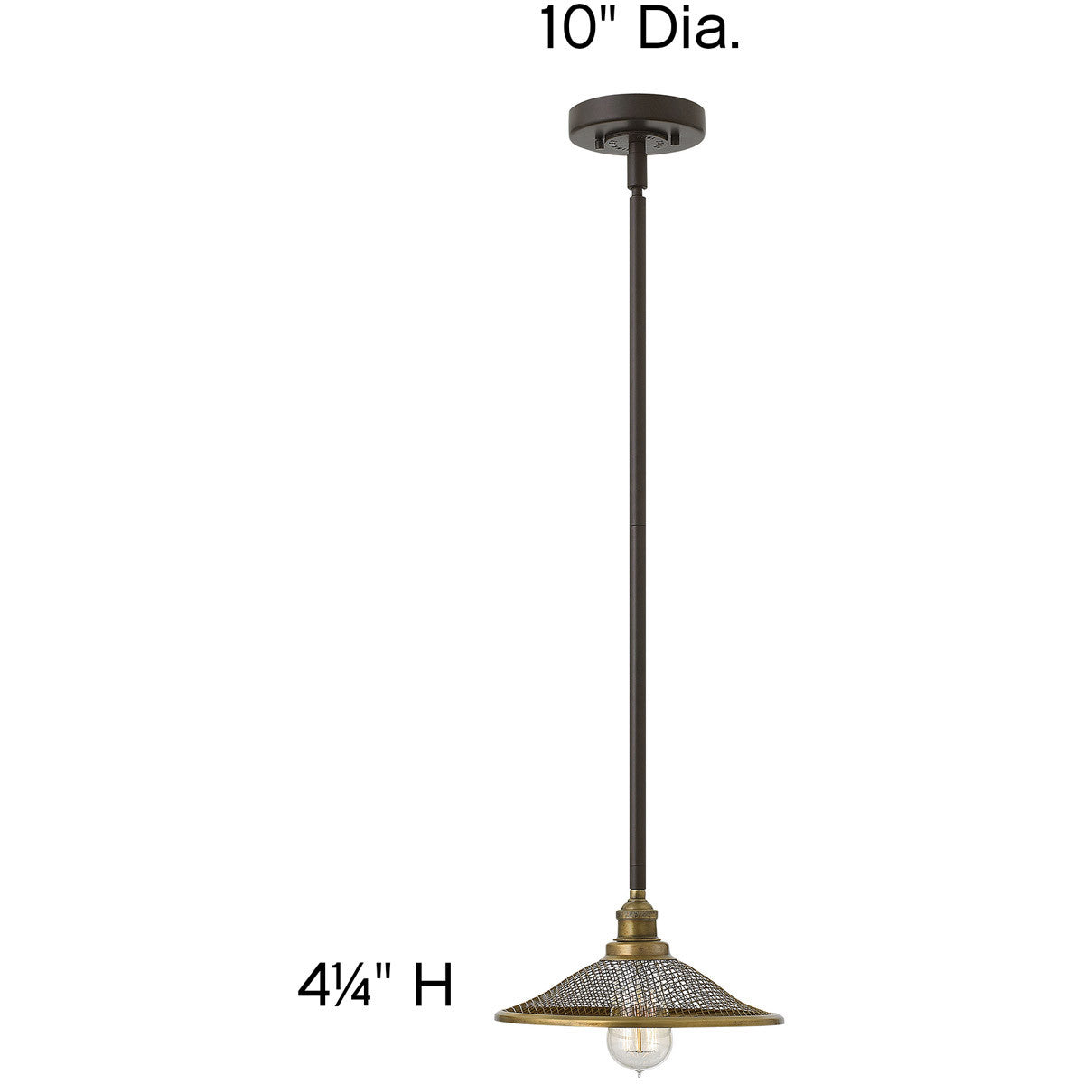 Hinkley Lighting Rigby Small Pendant Buckeye Bronze 4367KZ