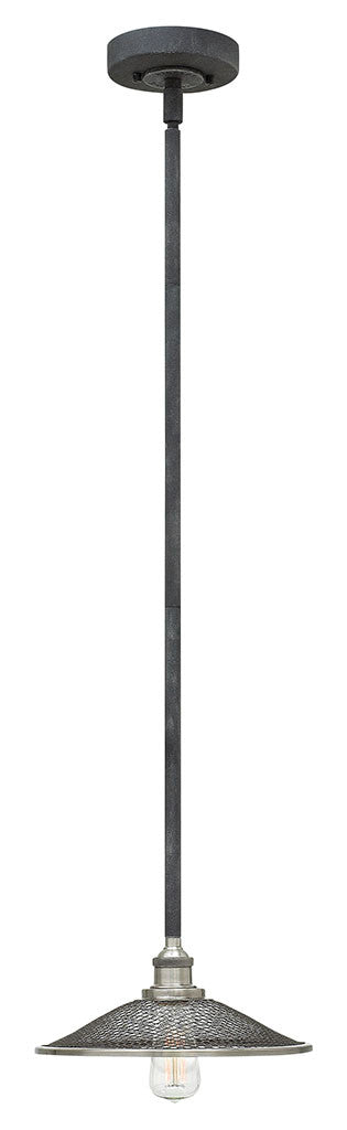 Hinkley Lighting Rigby Small Pendant Aged Zinc 4367DZ