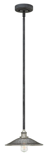 Hinkley Lighting Rigby Small Pendant Aged Zinc 4367DZ