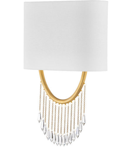 Corbett Lighting Francesca 2 Light Sconce in Brass 439-19-VB