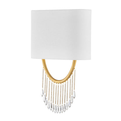 Corbett Lighting Francesca Wall Sconce in Vintage Brass 439-19-VB