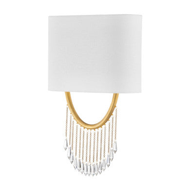 Corbett Lighting Francesca Wall Sconce in Vintage Brass 439-19-VB